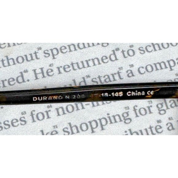 Warby Parker Durand Glasses‎ N 200 47-18-145 Tortoise - Picture 3 of 7